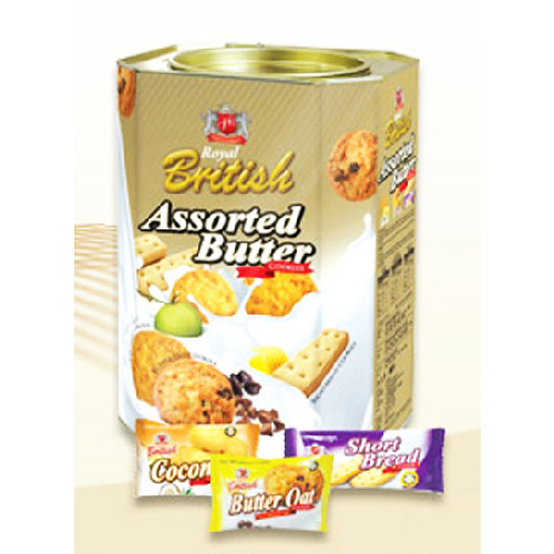 Royal British Assorted Butter Cookies (Coconut, Butter Oat & Shortbread